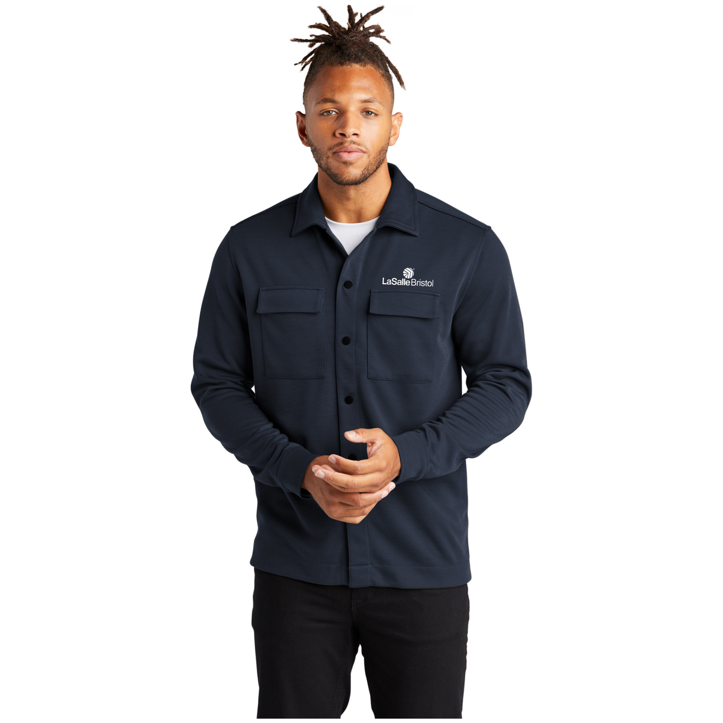Mercer+Mettle® Double-Knit Snap Front Jacket - MM3004