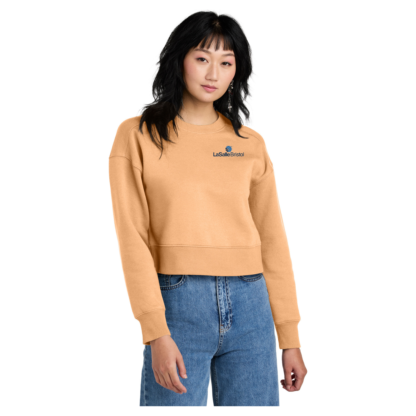 District® Women’s Perfect Weight® Fleece Cropped Crew - DT1105