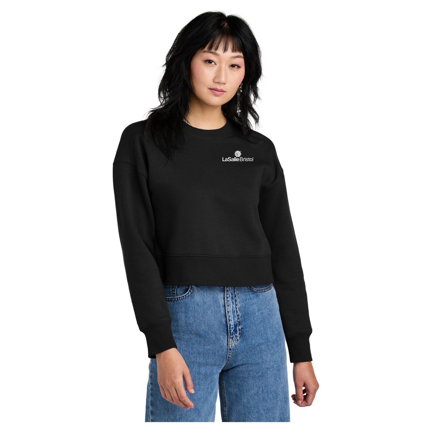 District® Women’s Perfect Weight® Fleece Cropped Crew - DT1105