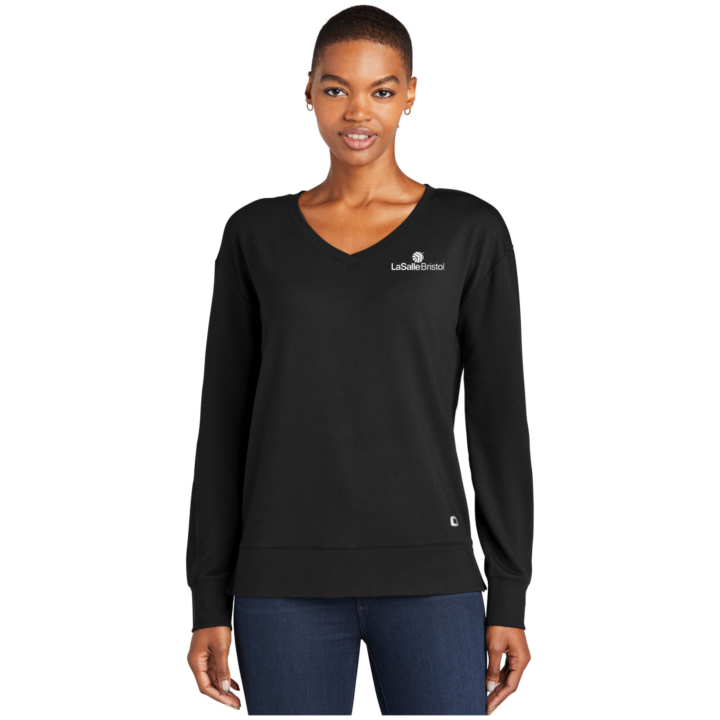 OGIO® Women's Luuma Flex Long Sleeve V-Neck - LOG825