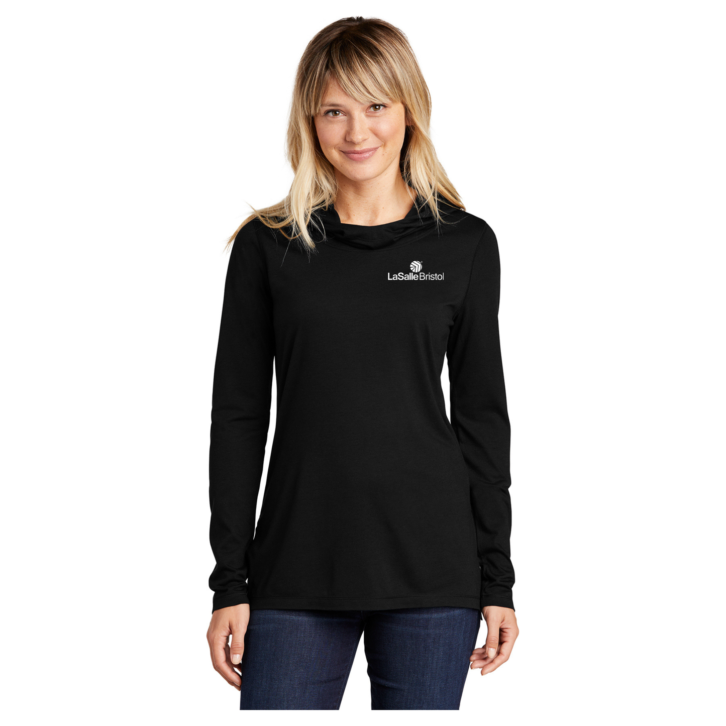 Sport-Tek® Women's PosiCharge ® Tri-Blend Wicking Long Sleeve Hoodie - LST406