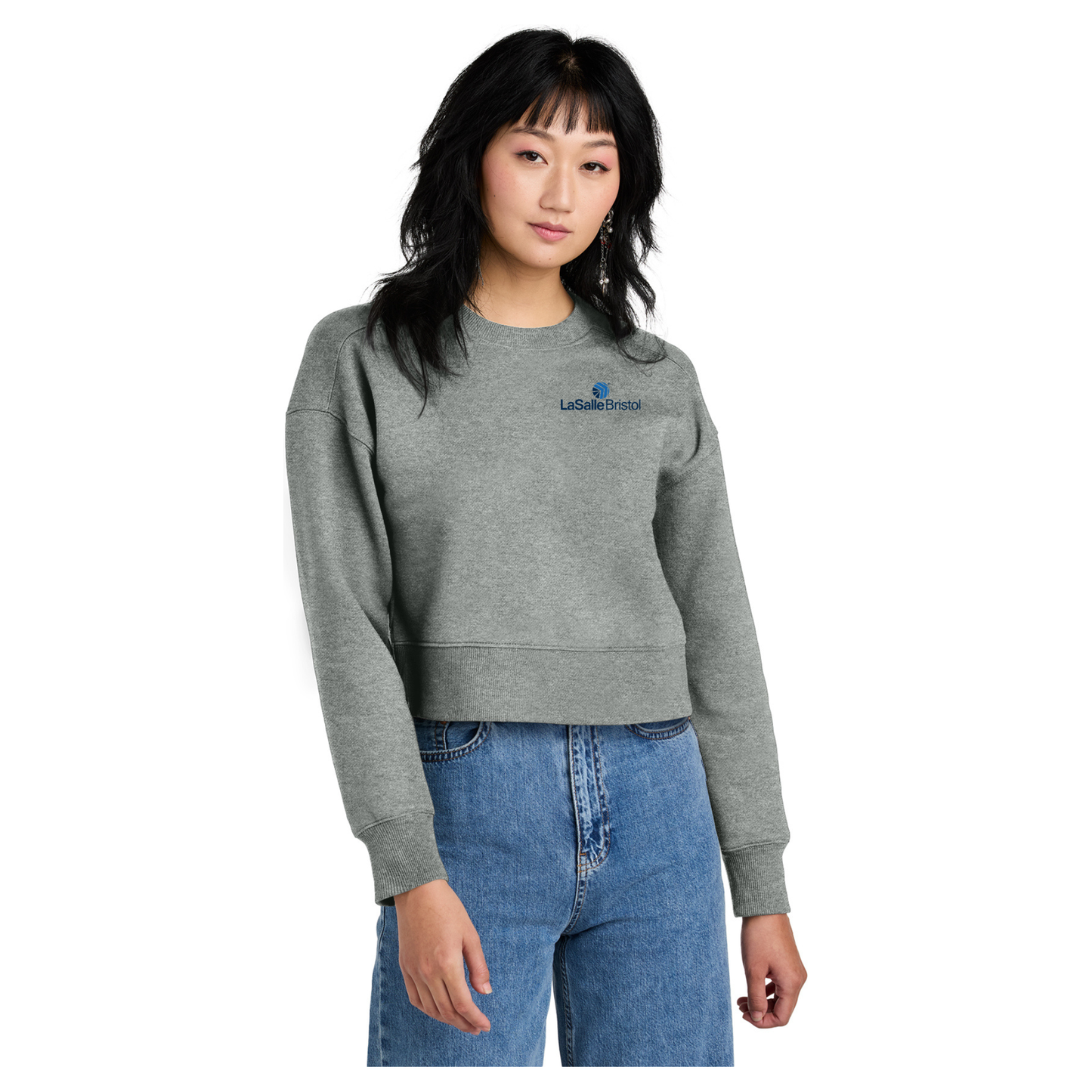 District® Women’s Perfect Weight® Fleece Cropped Crew - DT1105