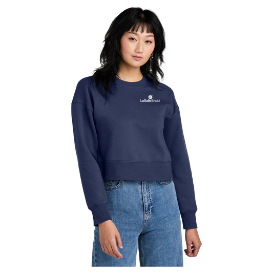 District® Women’s Perfect Weight® Fleece Cropped Crew - DT1105